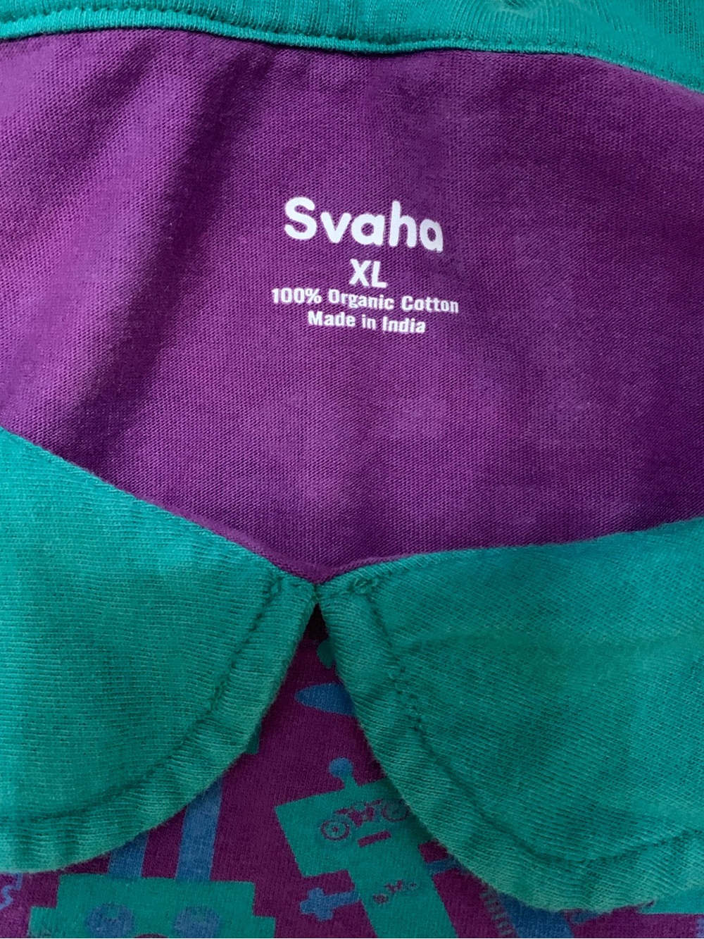 Svaha Robot Organic Cotton Midi Dress short sleeve 2 Pockets Womens XL - Picture 4 of 7